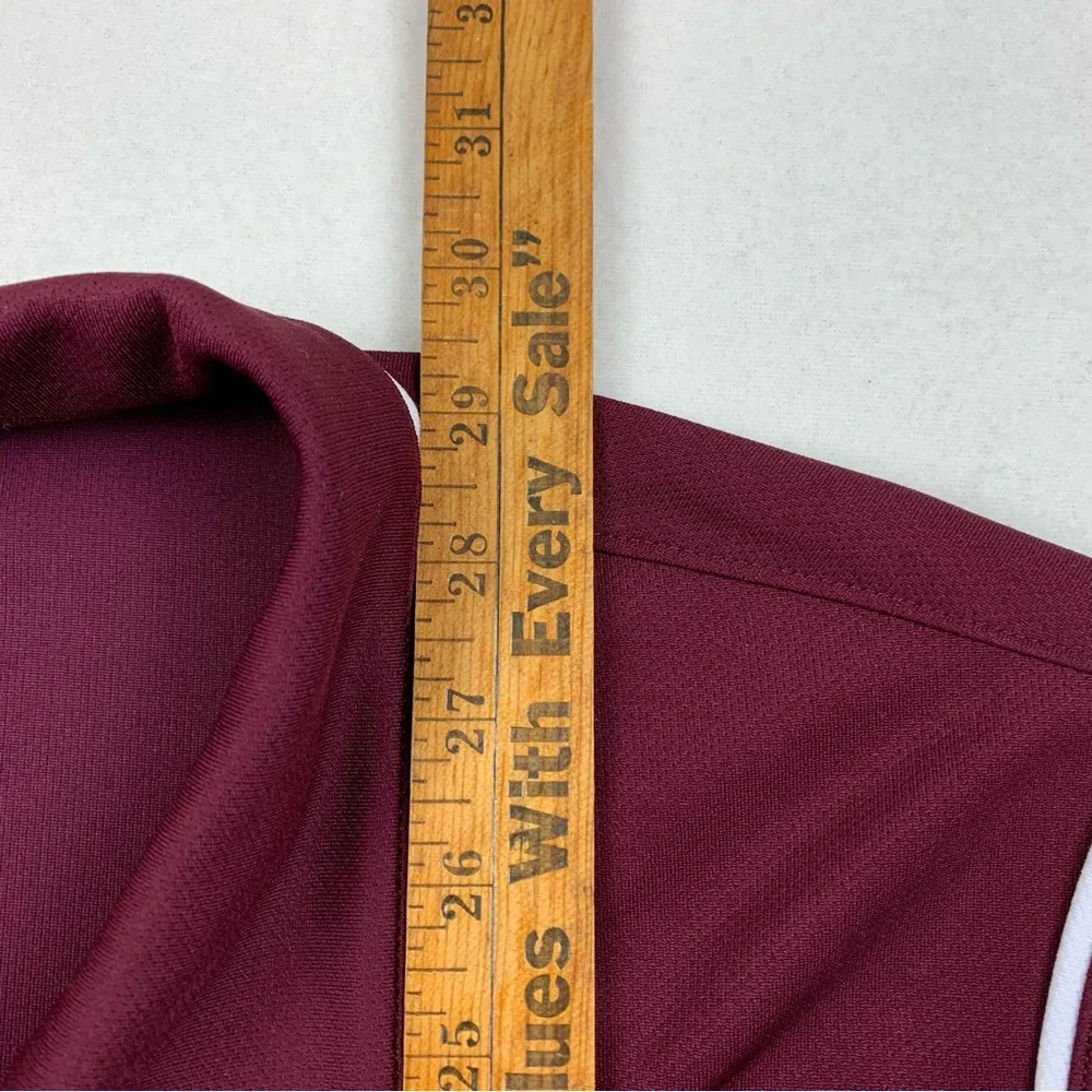 Nike Dri-Fit Polo‎ Men Medium Maroon Football Athletic Academia Millbury Woolies